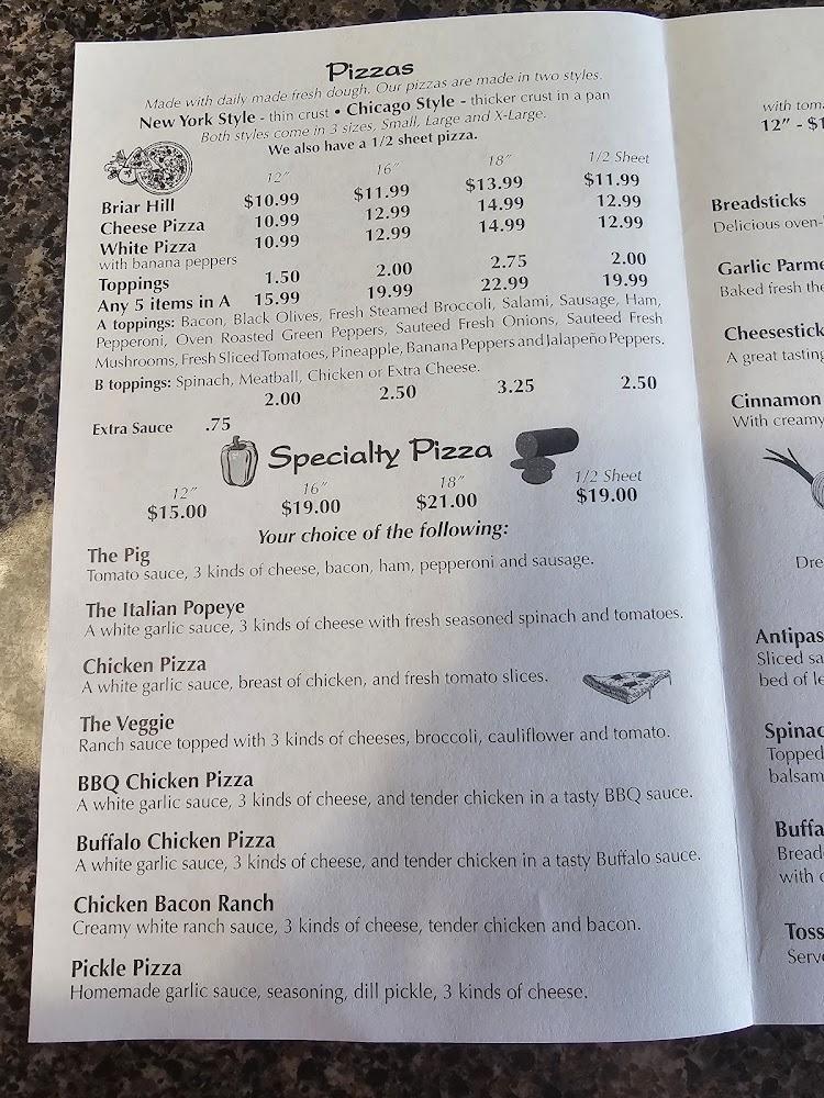 Stone Age Pizza Menu image 4
